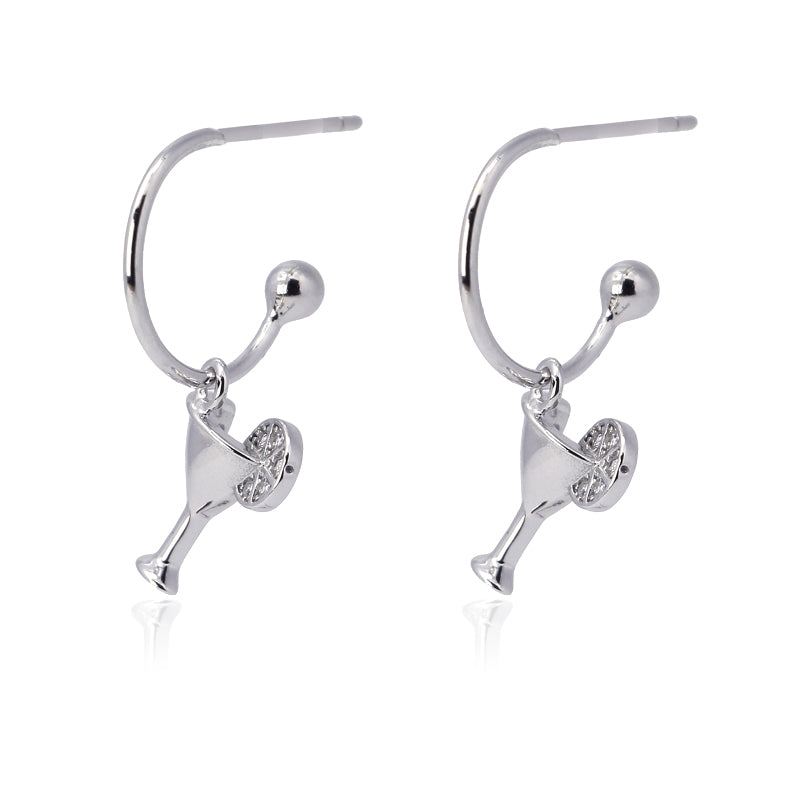 Aretes plata cóctel PE388 - Anartxy