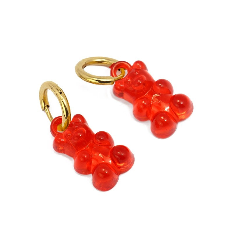 Pendientes osito rojo 2