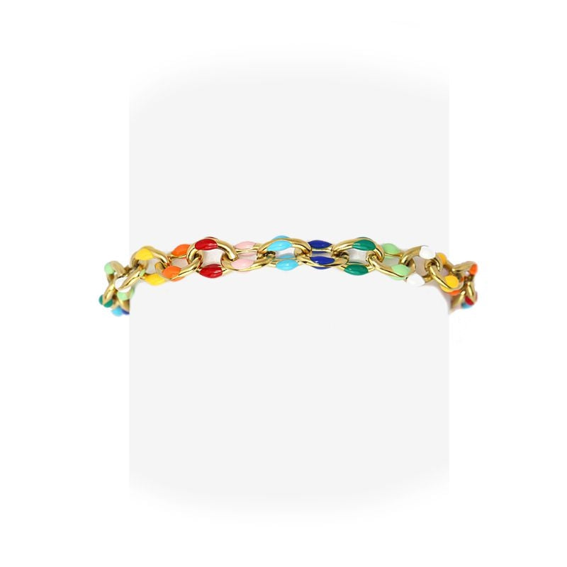 Tobillera cadena multicolor 3