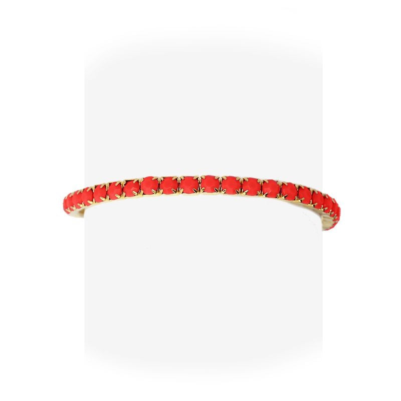 Pulsera riviere rojo 2