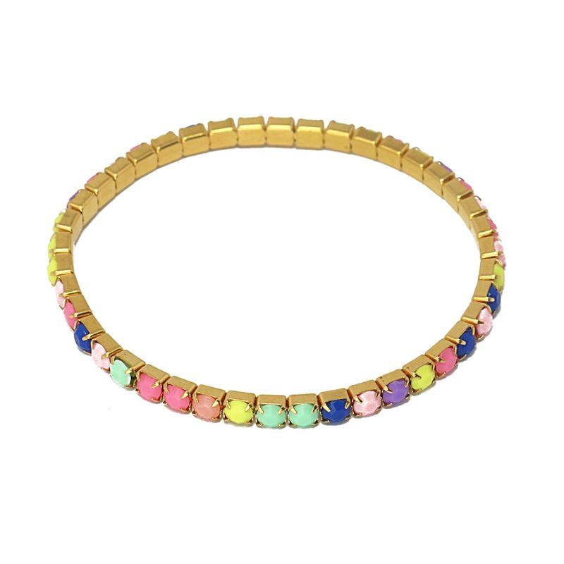 Pulsera riviere multicolor