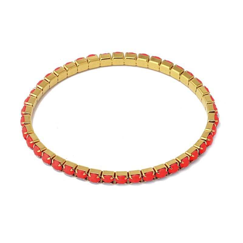 Pulsera riviere rojo