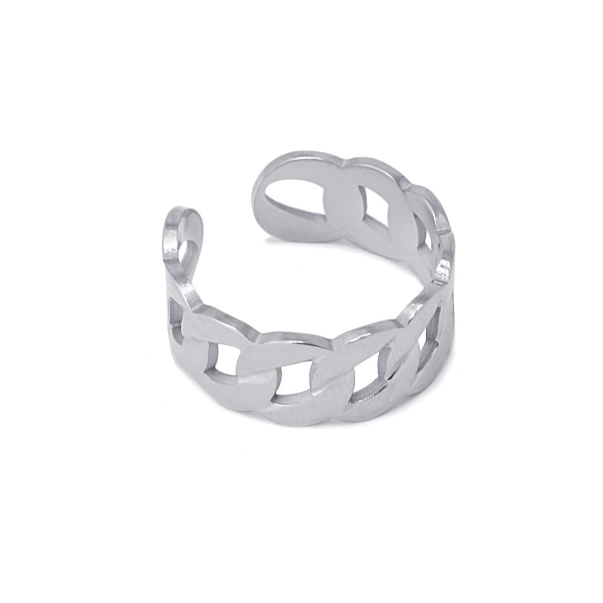 anillo ajustable eslabones acero