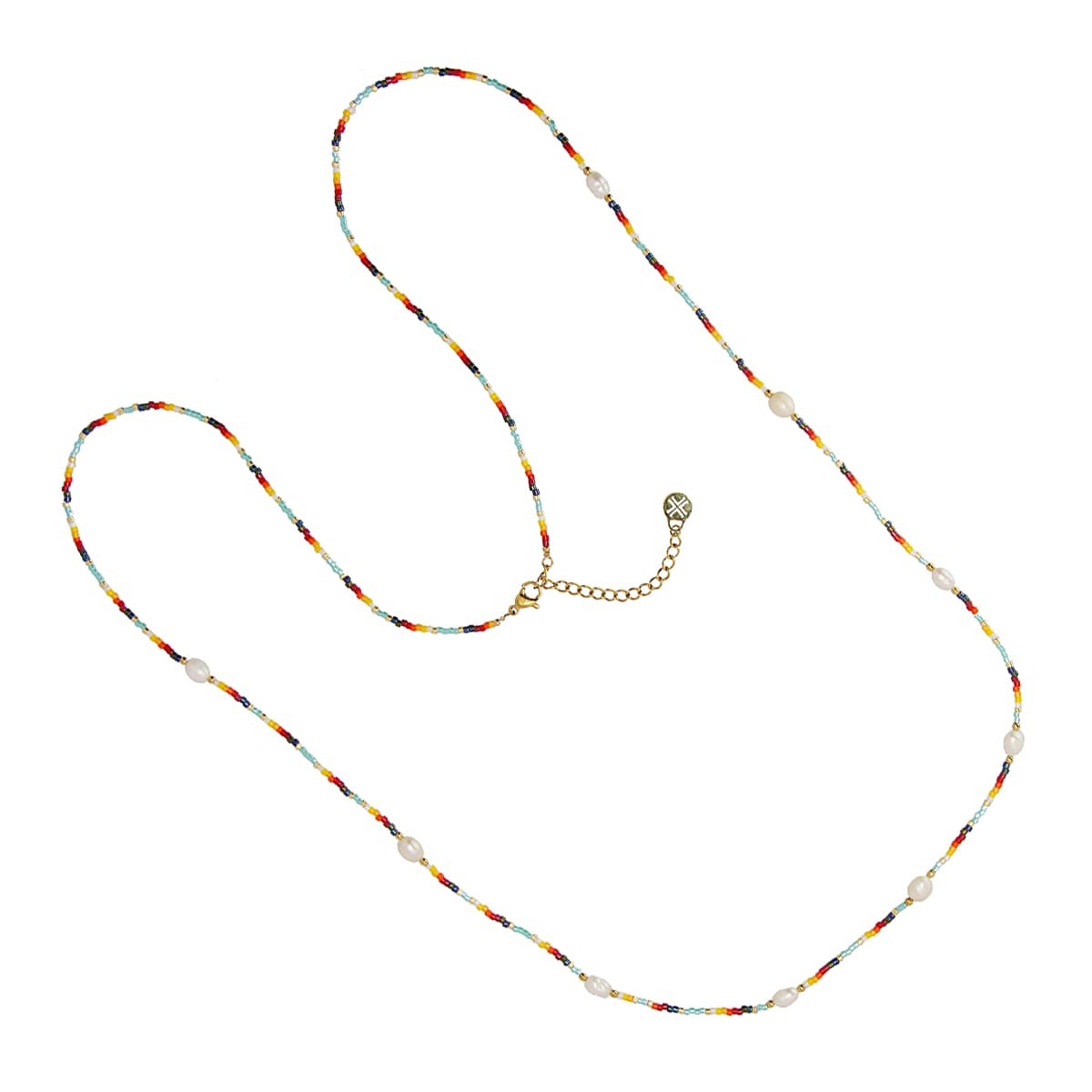 Collar color BCO454 dorado anartxy perla