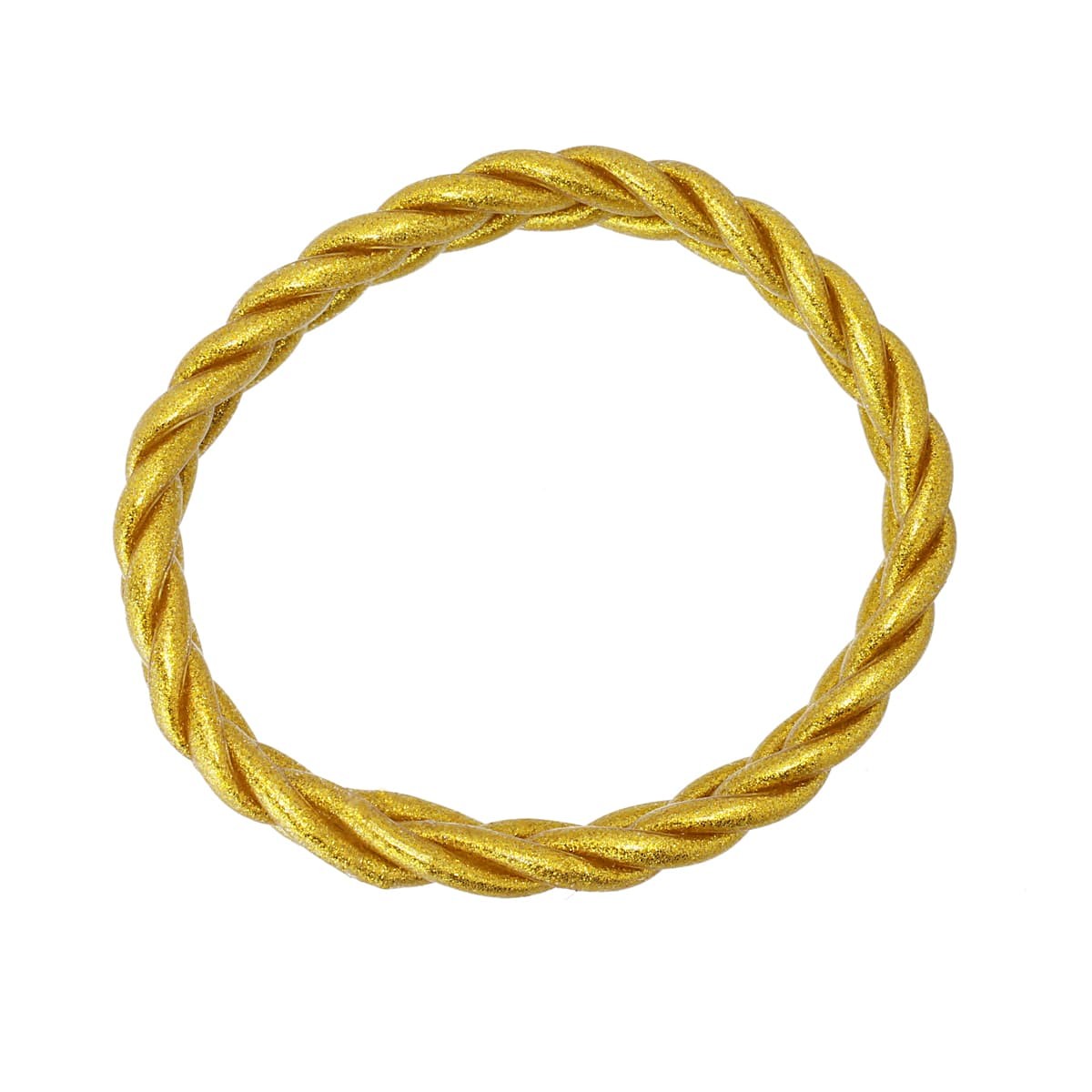 Pulsera circular vinilo purpurina color anartxy dorado 2