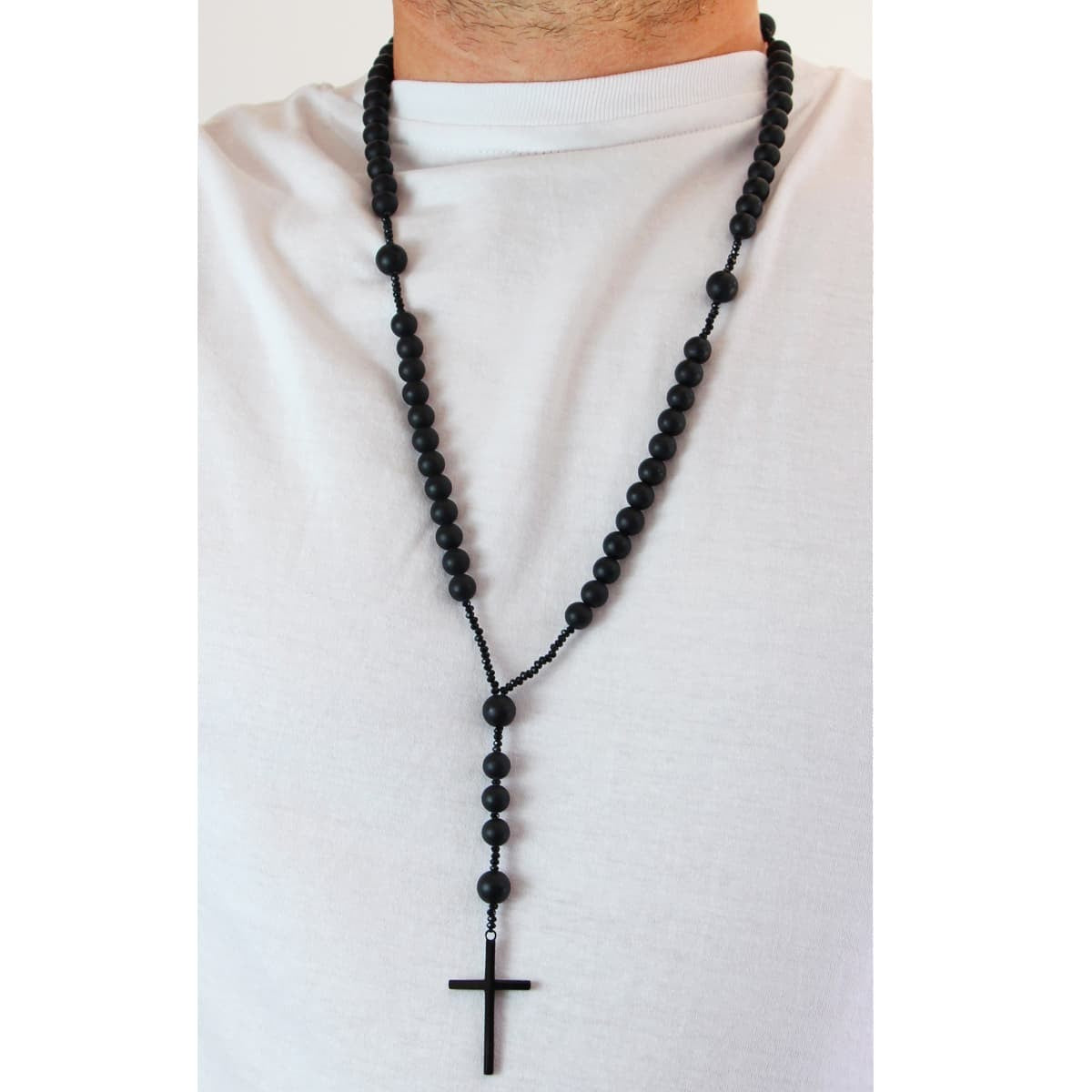 Collar rosario BCO491n