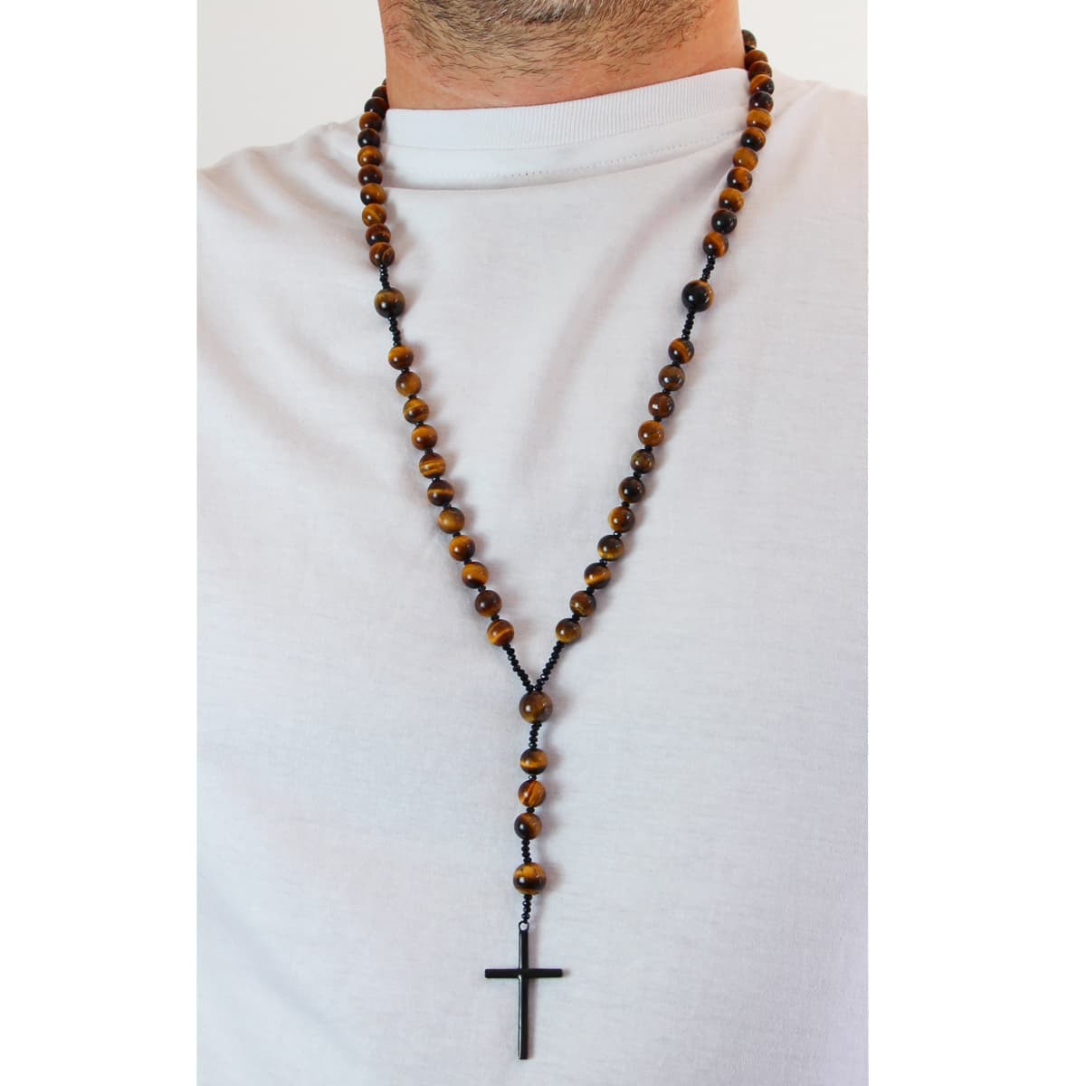 Collar rosario BCO491mr