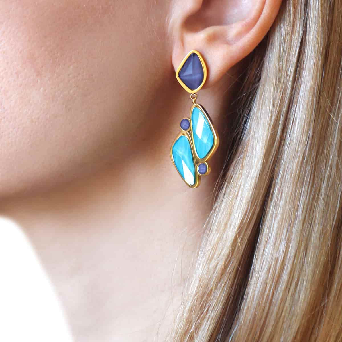 Hemerocalis earrings