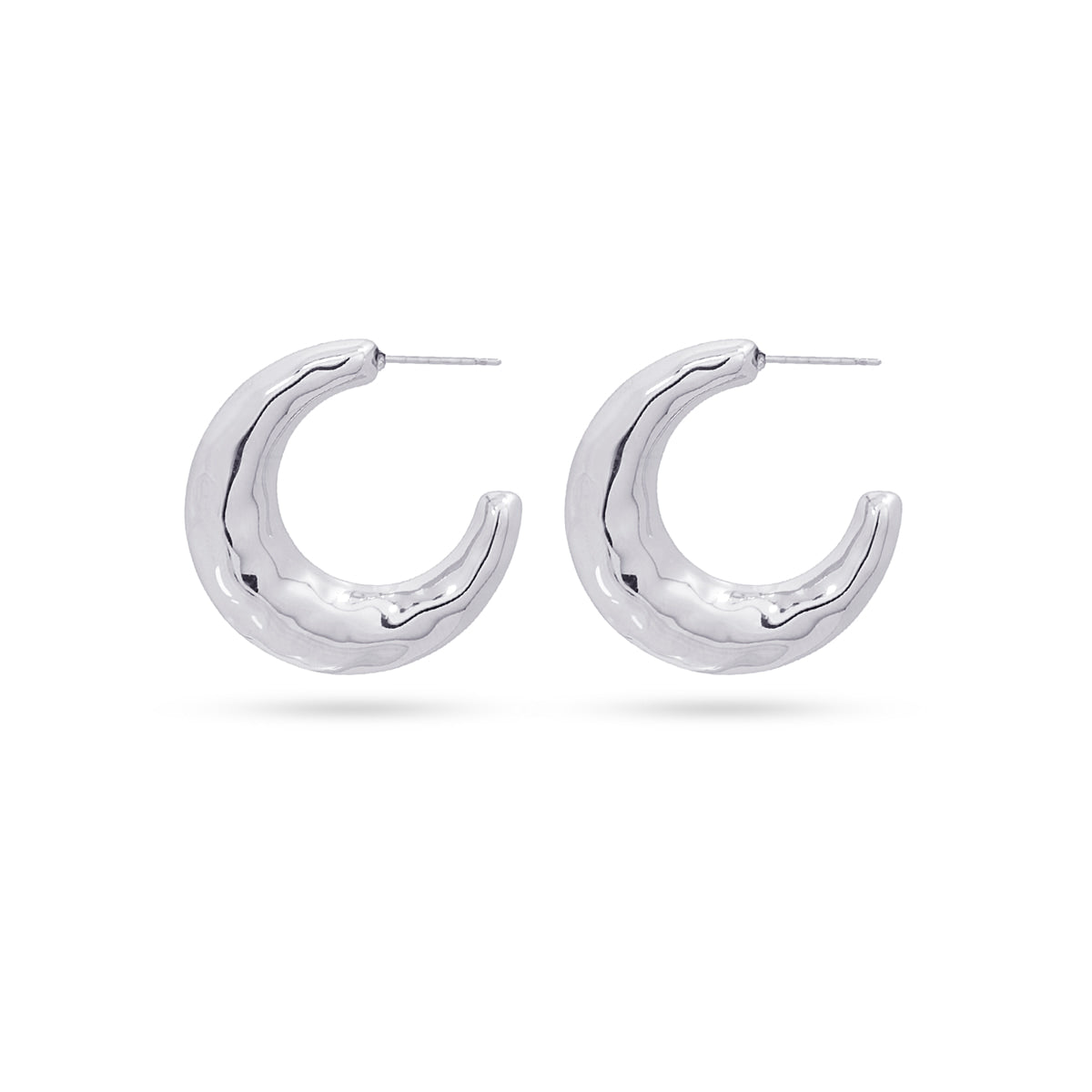 Waves Foam Hoop Earrings