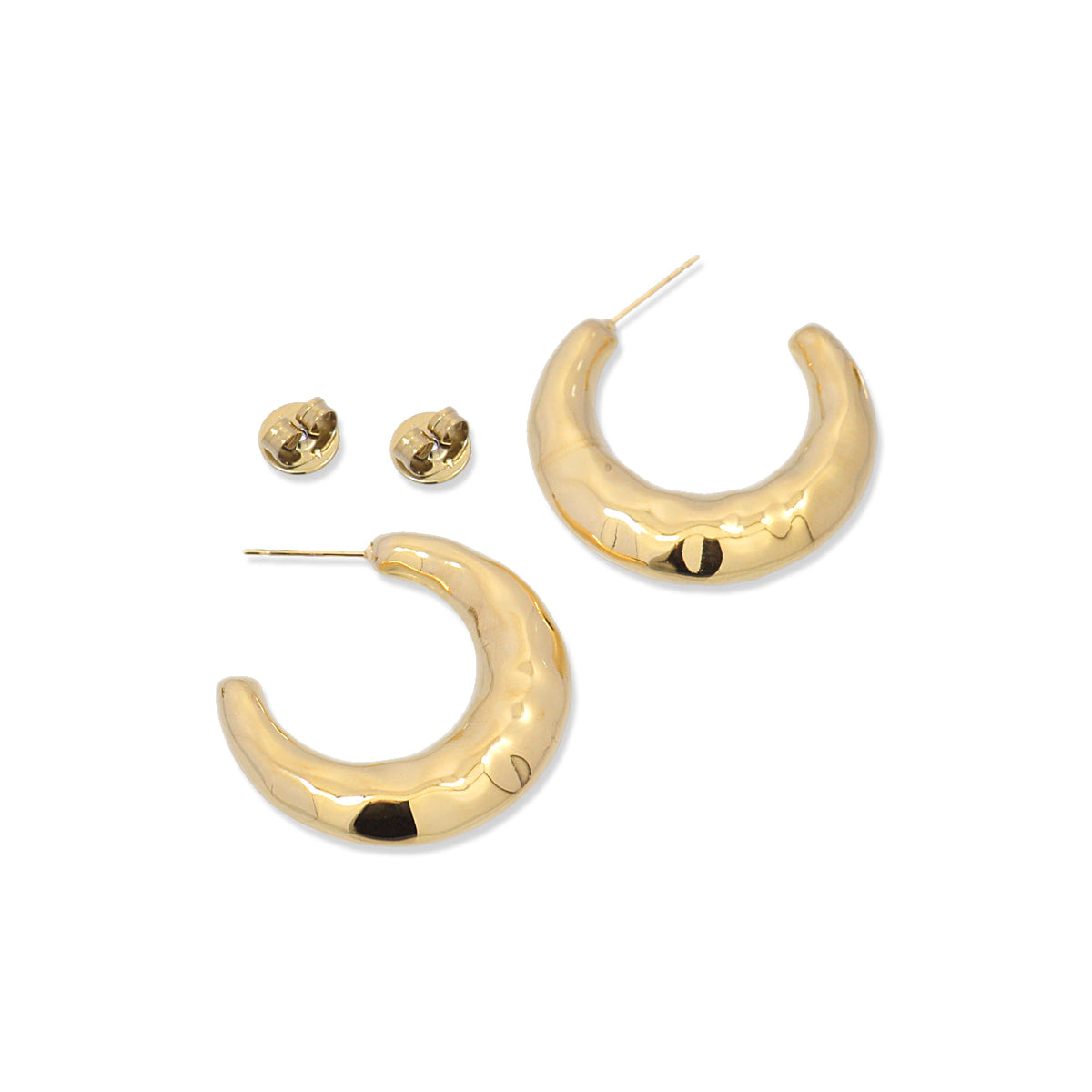 Waves Foam Hoop Earrings