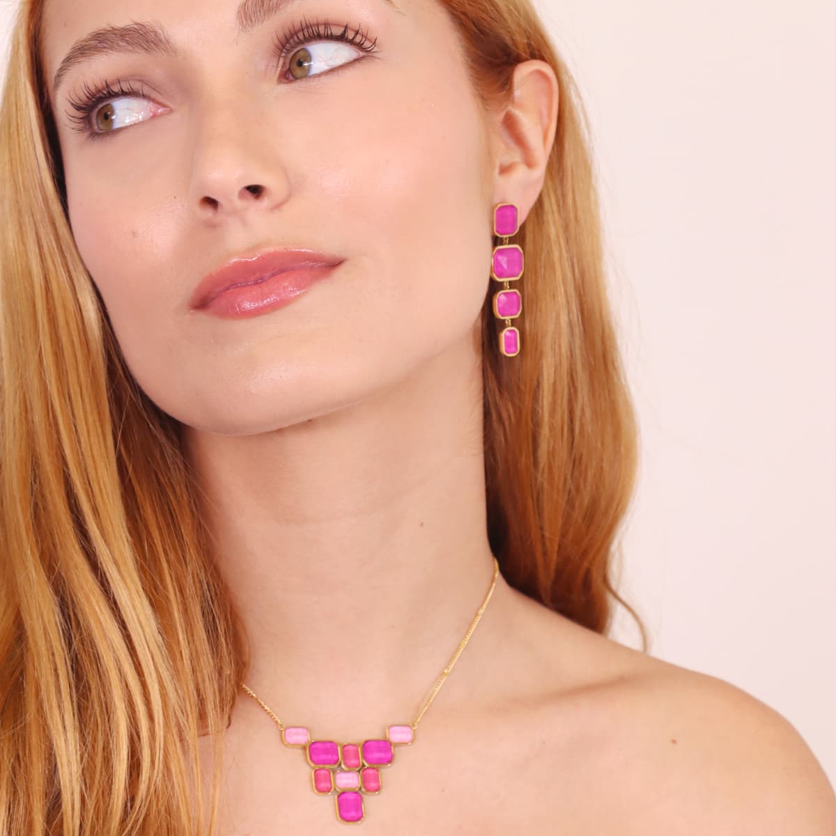 Pixels Solar Long Earrings