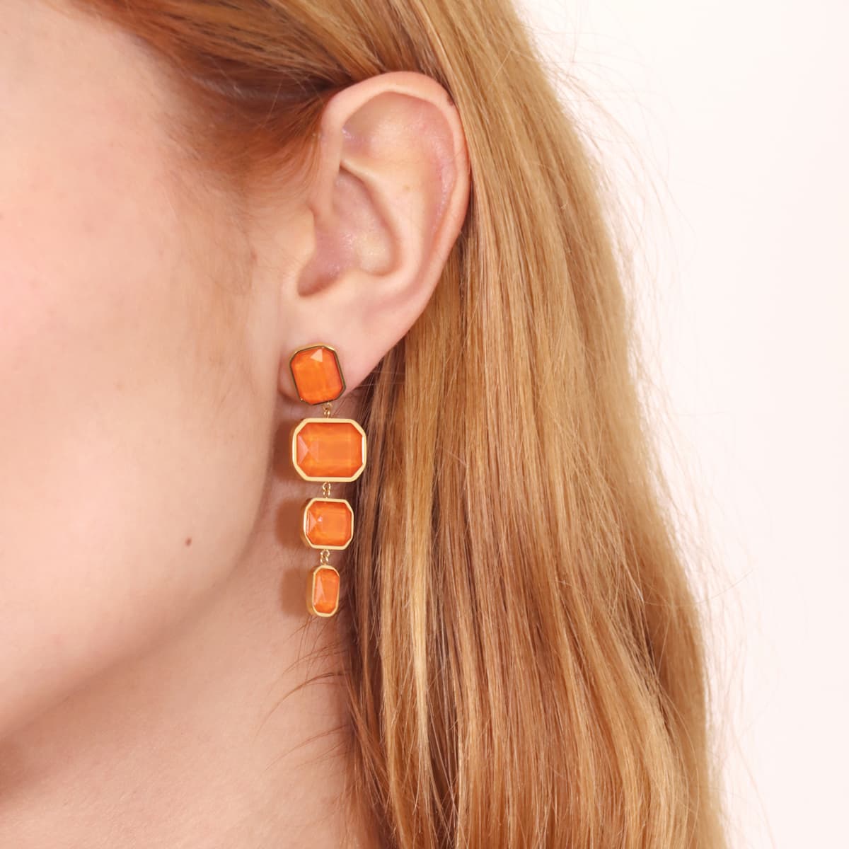 Pixels Solar Long Earrings