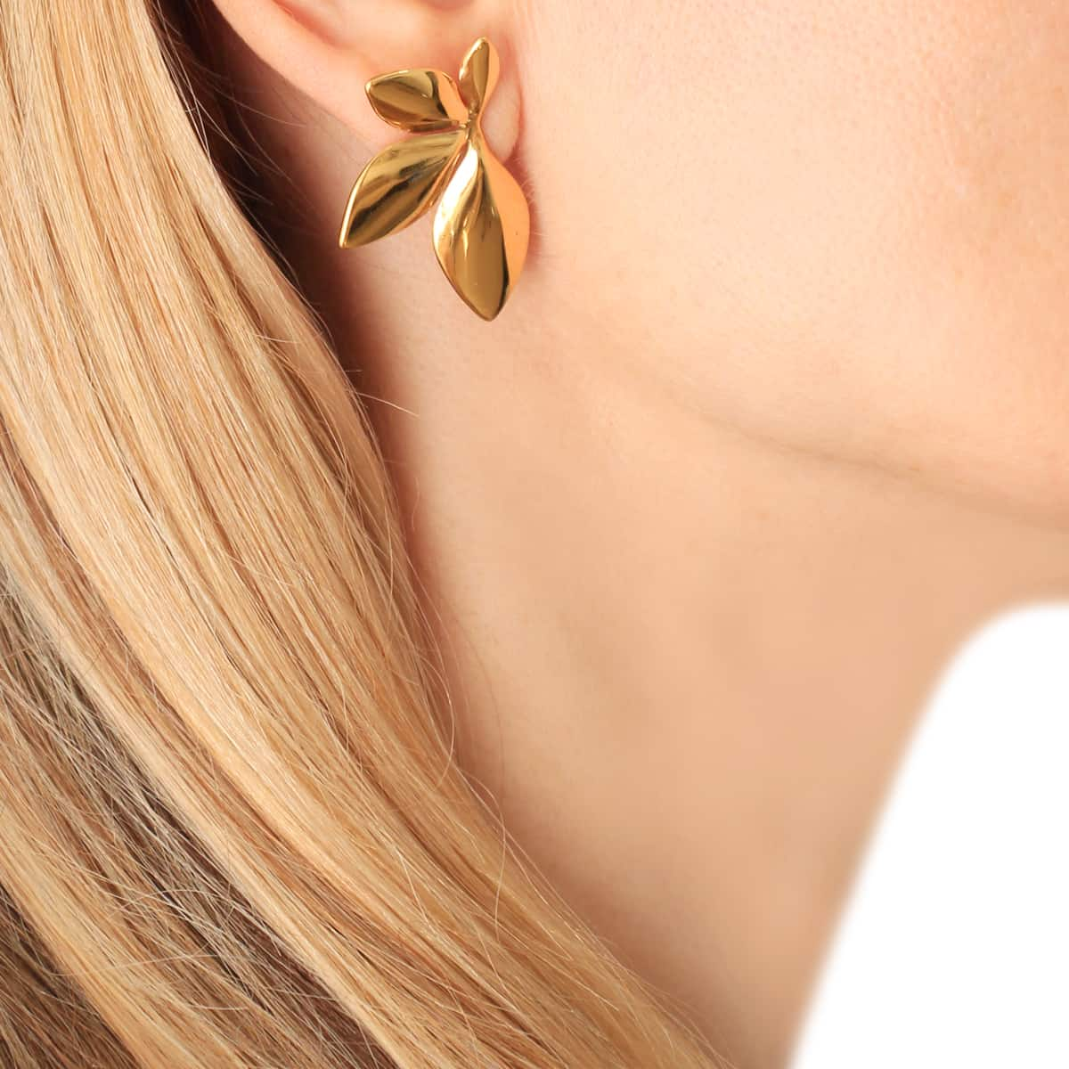 Pendientes Waves Leaf