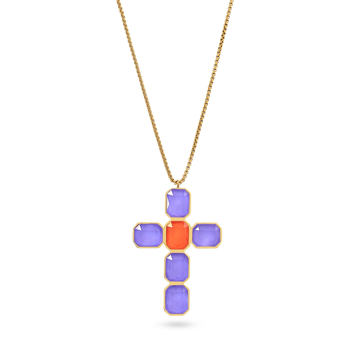 Pixels Halo Long Necklace