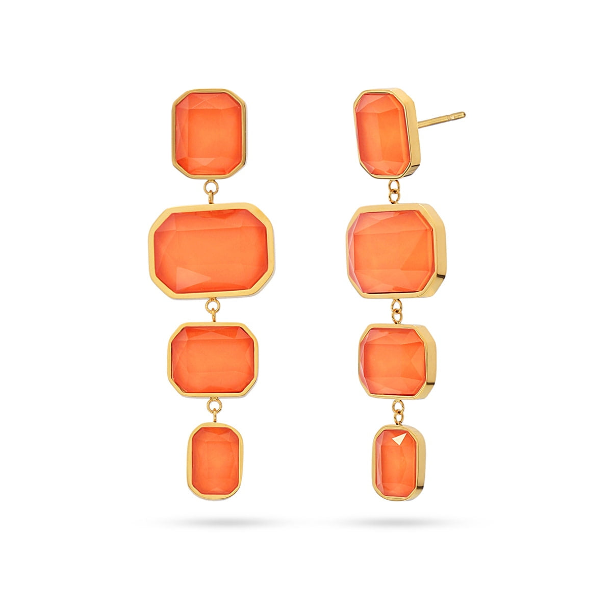 Pixels Solar Long Earrings