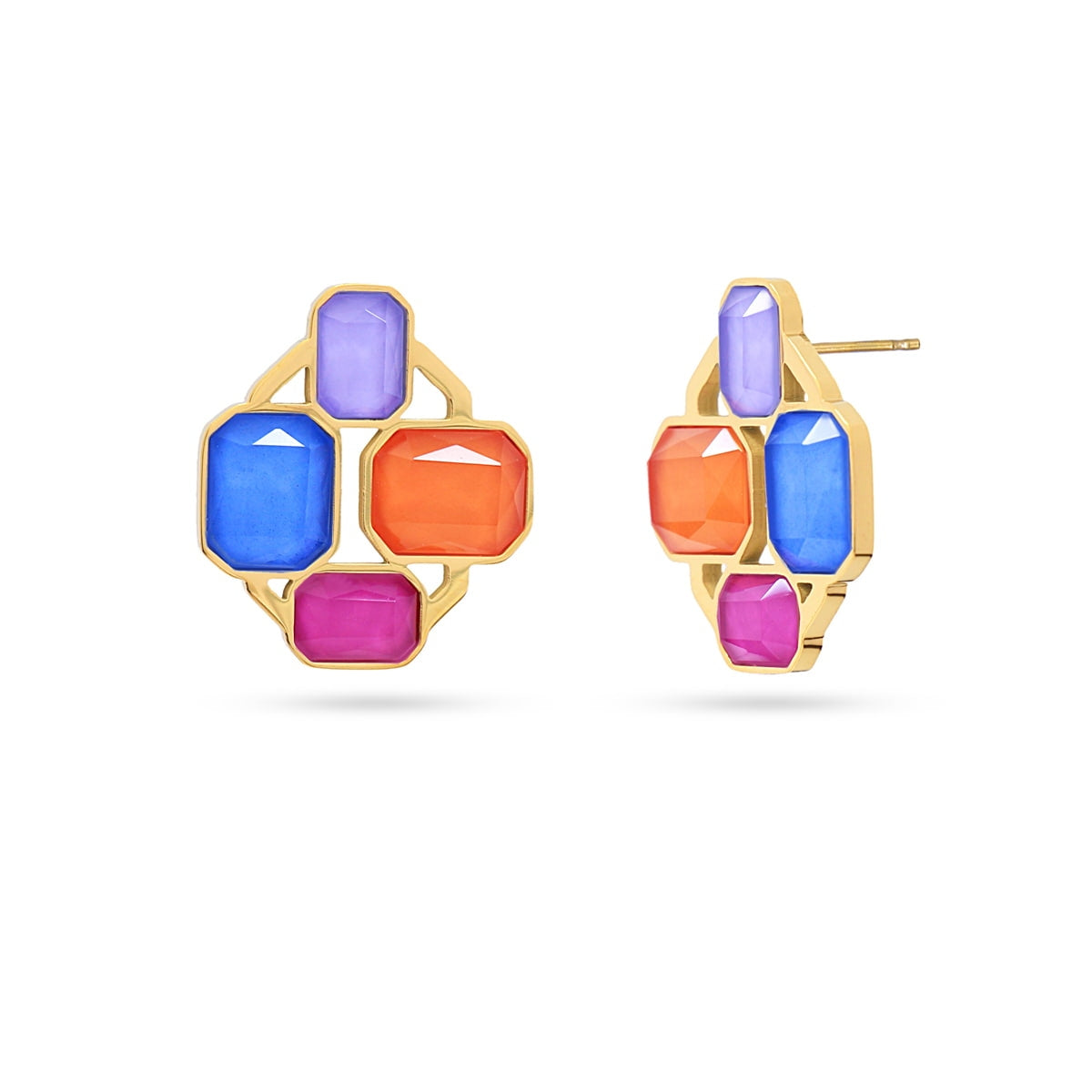 Pendientes Pixels Sunburst